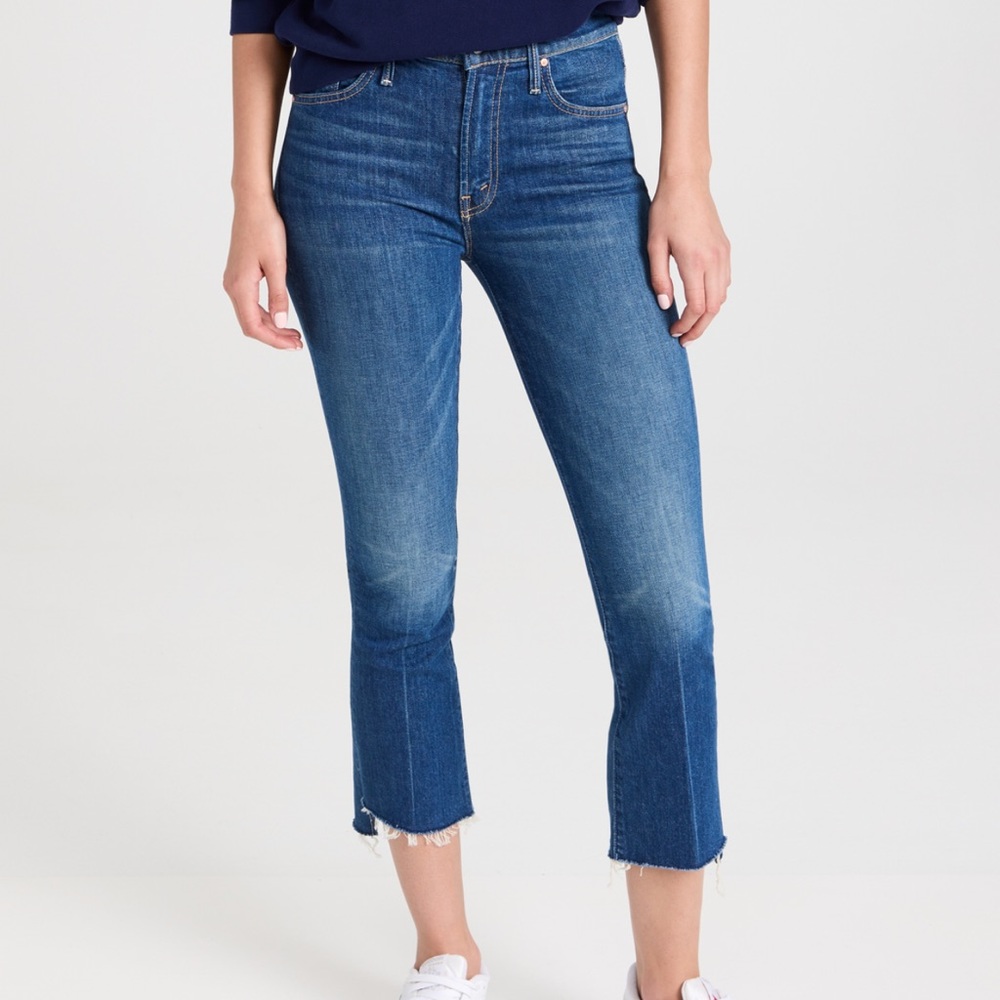 Mother insider step crop jeans
